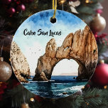 Cabo San Lucas Mexico Beach Arch Julgransprydnad Keramik<br><div class="desc">Den här designen kan vara personlig om du väljer Redigera design. Du kan också överföra till andra objekt. Kontakta mig på colorflowcreations@gmail.com eller använda alternativet chatta överst på sidan om du vill ha den här designen på en annan produkt eller behöver hjälp med den här designen. Se mer av mina...</div>