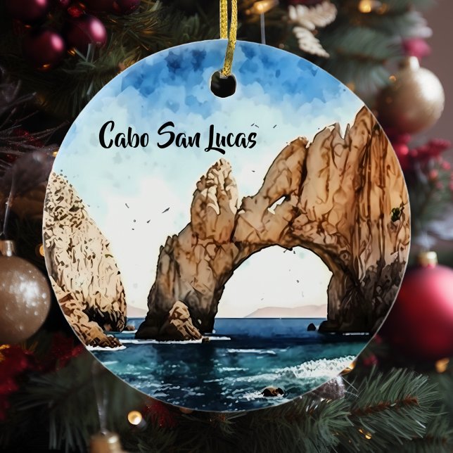 Cabo San Lucas Mexico Beach Arch Julgransprydnad Keramik (Skapare uppladdad)