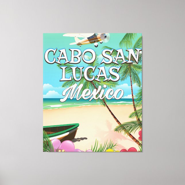 Cabo San Lucas Mexico Beach poster Canvastryck (Framsida)