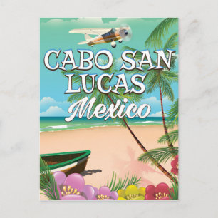Cabo San Lucas Mexico Beach poster Vykort