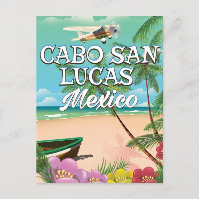 Cabo San Lucas Mexico Beach poster Vykort (Framsida)