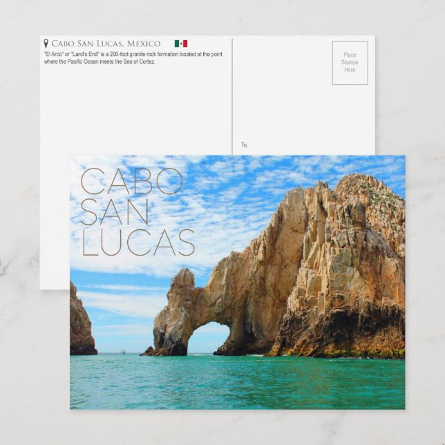 Cabo San Lucas, mexikanska vykort (Fram/baksida)