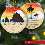 Cabo San Lucas Mexiko Beach Arch Vintage 60-talet Julgransprydnad Keramik<br><div class="desc">Cabo San Lucas Mexiko Denna utformning gäller för hela älskare som fiskar i Cabo San Lucas, särskilt segelfisk. Du kan också ge det till ge som en gåva på jul, födelsedag eller på vilken tillfälle som helst utmärkt presentidé för vän, flicka, kusin, bror eller invandrarsyster som kärlek Mexiko. Underbar souvenir...</div>