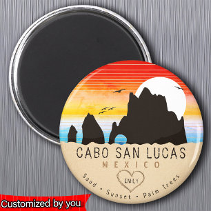 Cabo San Lucas Mexiko Beach Arch Vintage 60-talet Magnet