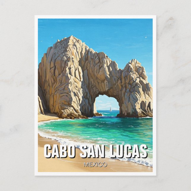 Cabo San Lucas Mexiko El Arco Travel Vykort (Framsida)