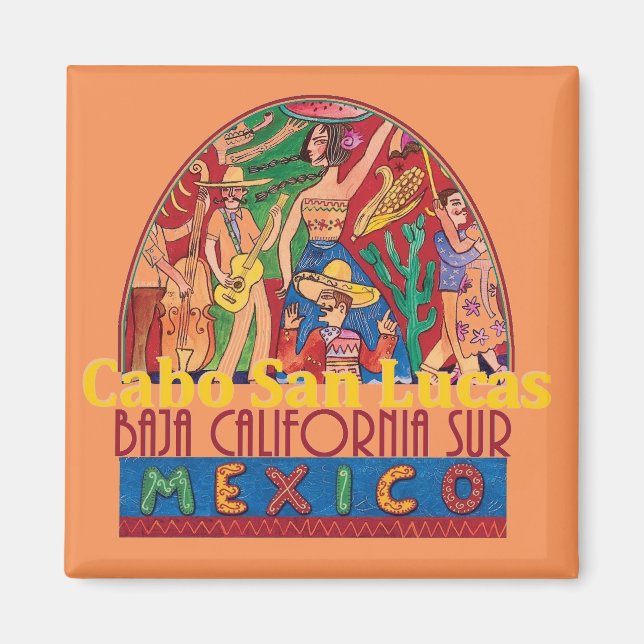 CABO SAN LUCAS Mexiko Magnet (Framsidan)