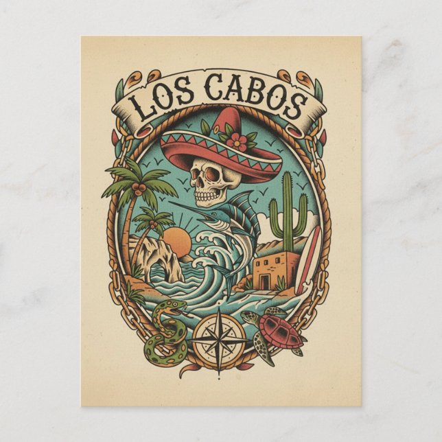 Cabo San Lucas Mexiko Resa Vykort (Framsida)