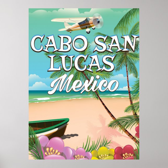 Cabo San Lucas Mexiko strandaffisch Poster (Framsidan)