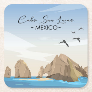 Cabo San Lucas Mexiko Underlägg Papper Kvadrat