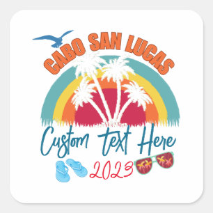 Cabo San Lucas Mexiko Vacation Personalization Fyrkantigt Klistermärke