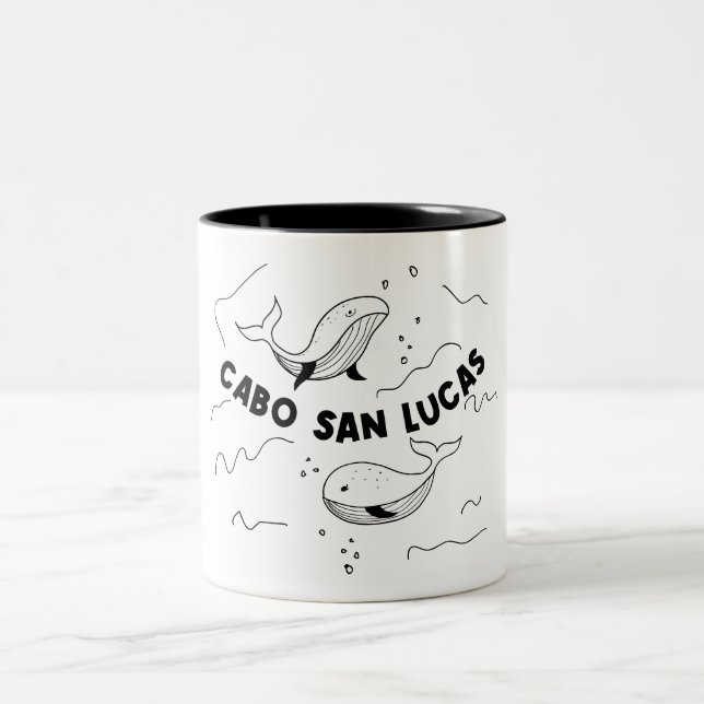 Cabo San Lucas Mexiko Valar Två-Tonad Mugg (Center)