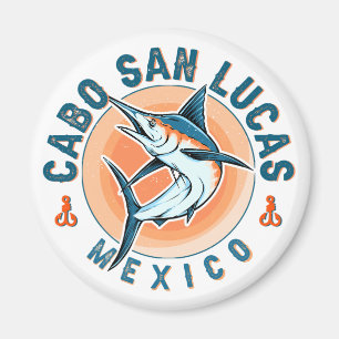 Cabo San Lucas Nautical Fishing Sailfish Vintage Magnet