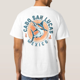 Cabo San Lucas Nautical Fishing Sailfish Vintage T Shirt