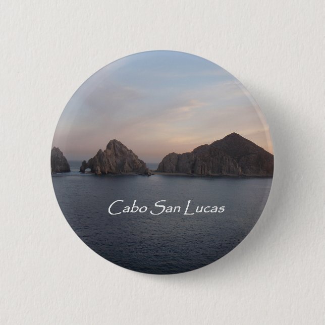 Cabo San Lucas på solnedgången Knapp (Framsida)