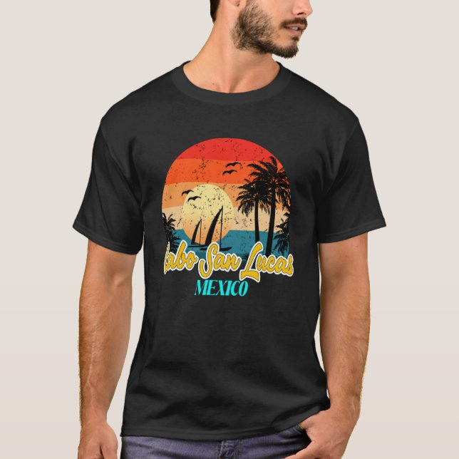 Cabo San Lucas Souvenirs Mexico Vacation Vacay Mod T Shirt (Framsida)
