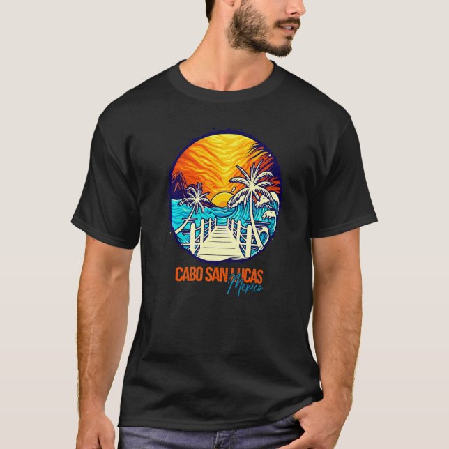 Cabo San Lucas Sunset Matching Vacation Friends Fa T Shirt (Framsida)