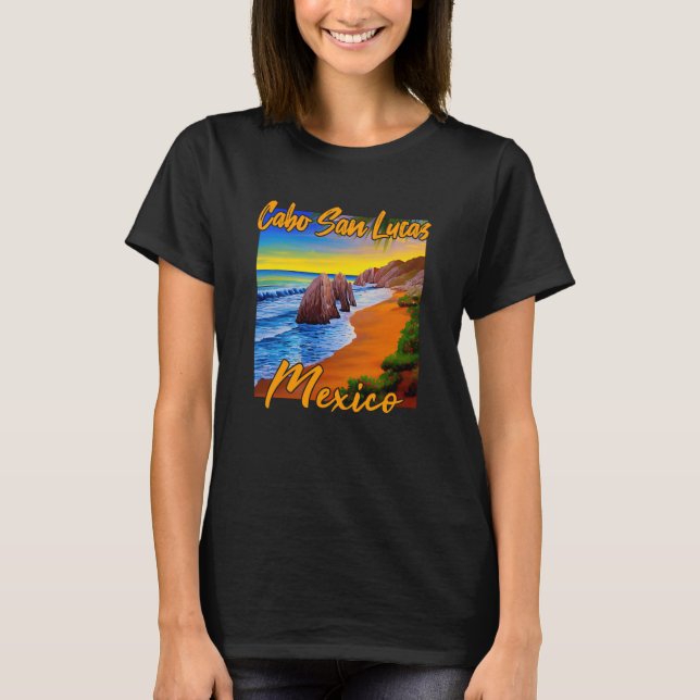 Cabo San Lucas Sunset T Shirt (Framsida)