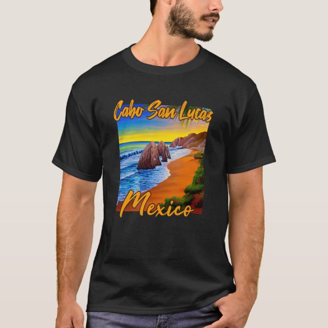 Cabo San Lucas Sunset T Shirt (Framsida)
