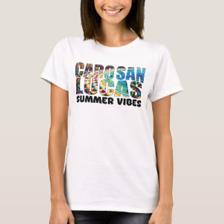 cabo san lucas sunshine och vinkar semester t shirt
