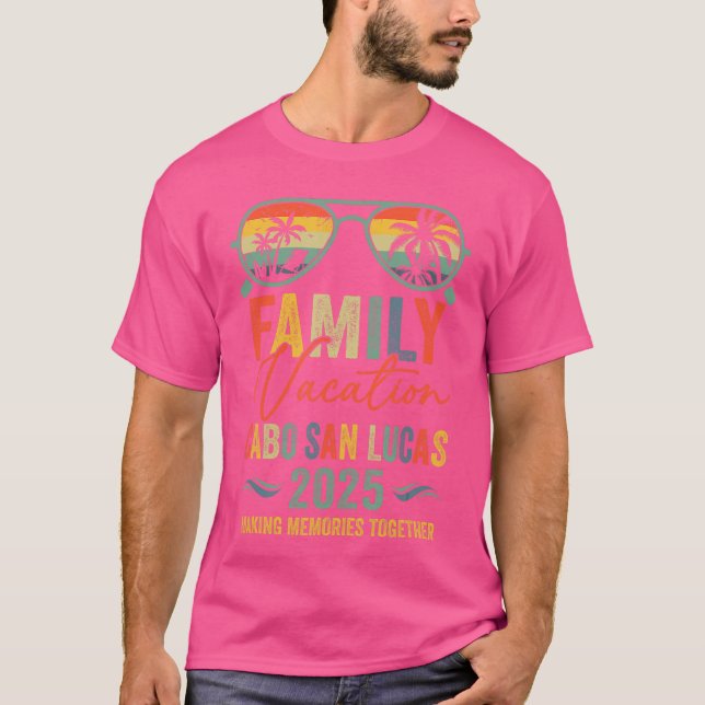 Cabo San Lucas Vacation 2025 Matching Family Group T Shirt (Framsida)
