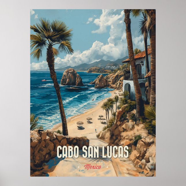 Cabo San Lucas Vintage resor Poster (Framsidan)