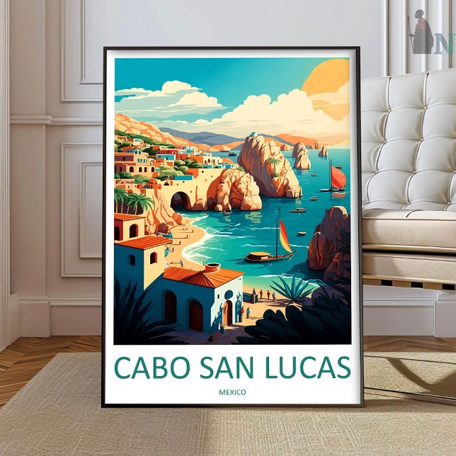 Cabo Sans Lucas Travel Print Wall Art Cabo Sans Lu Poster (Skapare uppladdad)