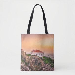 Cabo Sao Vicente på solnedgången Algarve, Tygkasse