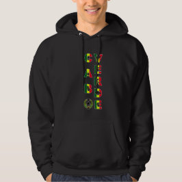 Cabo Verde Emblem Färg Hoodie