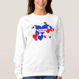 Cabo Verde Flagga Hearts T Shirt