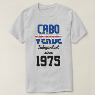 Cabo Verde Flagga Independence Firande T Shirt