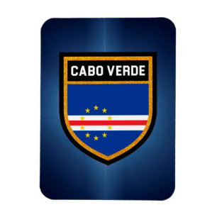 Cabo Verde Flagga Magnet