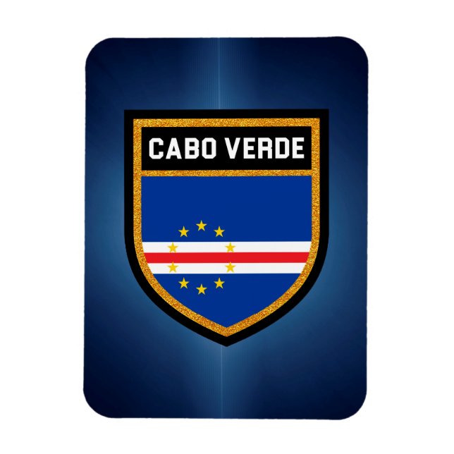 Cabo Verde Flagga Magnet (Vertikal)