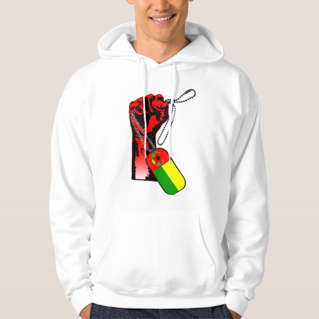 Cabo Verde Historic Flagga Hand Hoodie (Framsida)