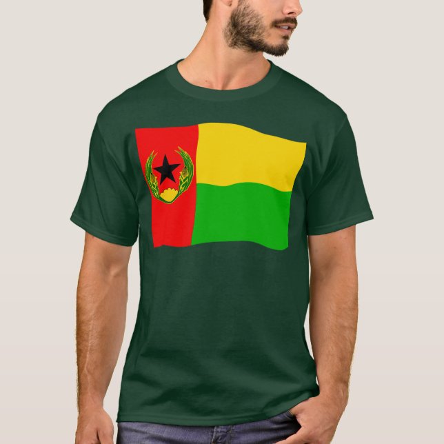 Cabo Verde Historic Flagga Waved T Shirt (Framsida)