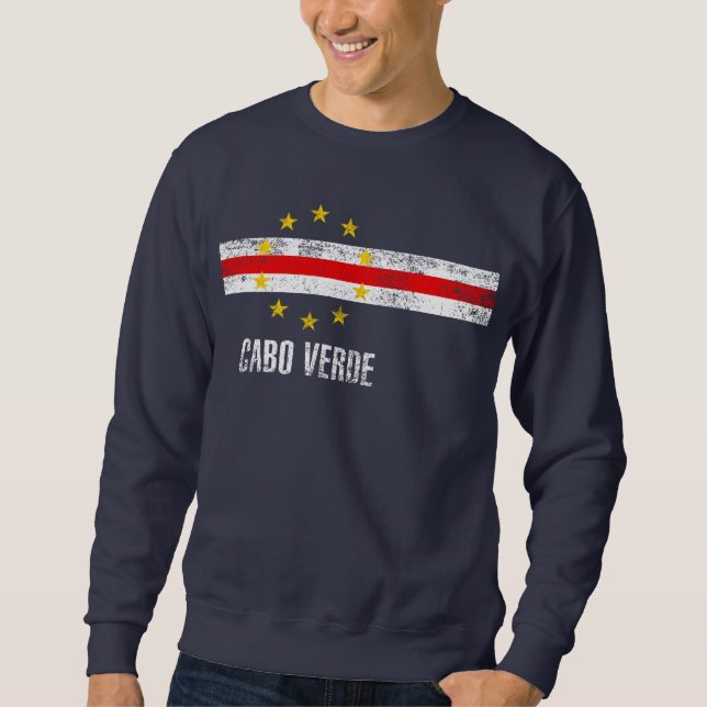 Cabo Verde Lång Ärmad Tröja (Framsida)