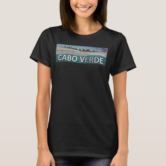 Cabo Verde Metallic Beach T Shirt (Framsida)