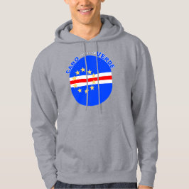 Cabo Verde Oval Flagga Hoodie