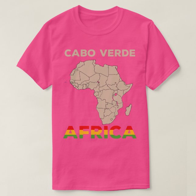 Cabo Verdeafrica T Shirt (Design framsida)