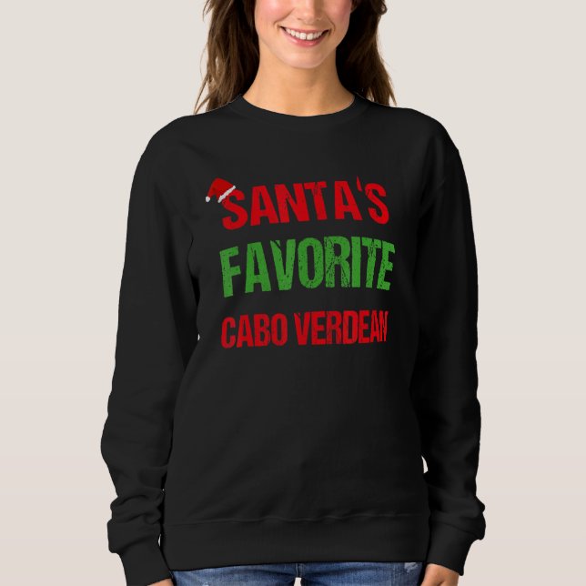 Cabo Verdean Funny Cabo Verde Pajama jul T Shirt (Framsida)