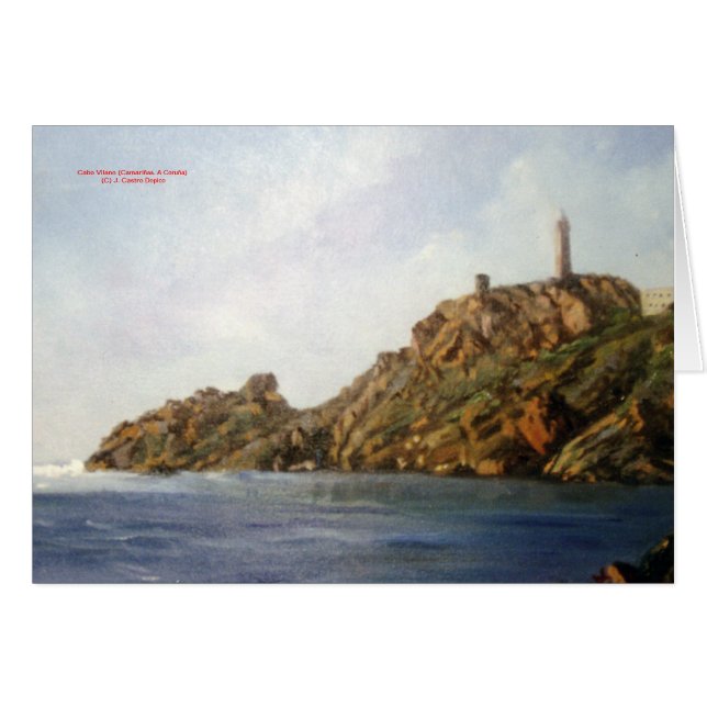 Cabo Vilano (Camariñas. A Coruña) Hälsningskort (Framsidan Horizontal)