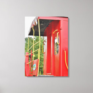 Caboose Adirondack Tåg Scenery Canvastryck