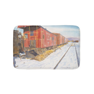 Caboose för Oneonta järnväggård D&H Badrumsmatta