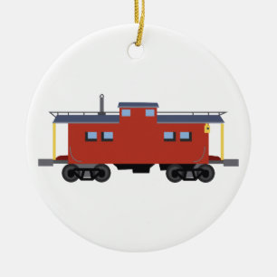 Caboose Julgransprydnad Keramik