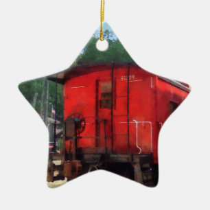 Caboose Julgransprydnad Keramik