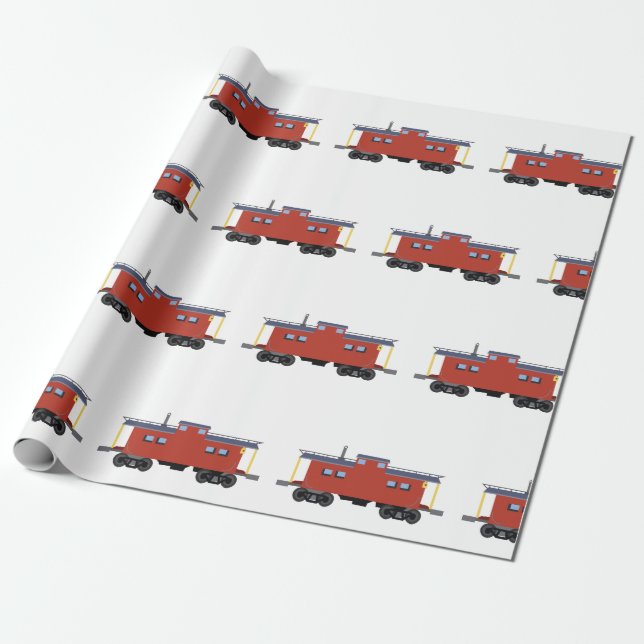 Caboose Presentpapper (Utrullad)