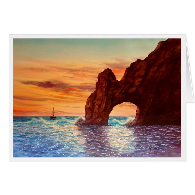 CABOS SAN LUCAS, BAJA, MEXICO HÄLSNINGSKORT (Framsidan Horizontal)