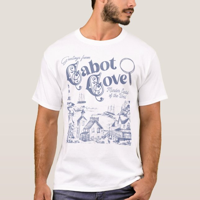 Cabot Cove Murder Capital of the World T Shirt (Framsida)