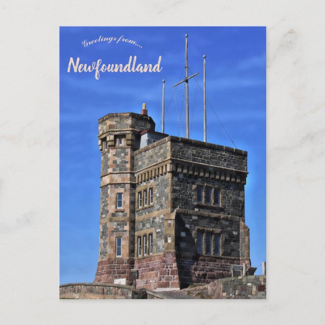 Cabot Tower Newfoundland Kanada Vykort (Framsida)