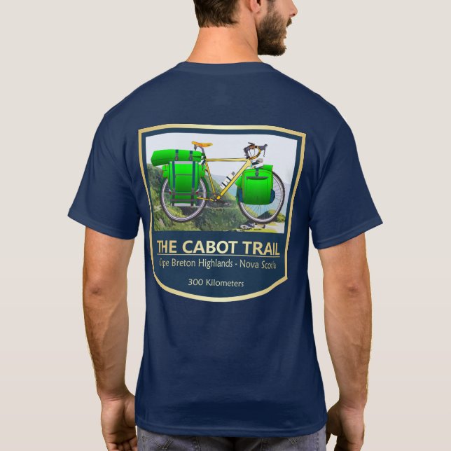 Cabot Trail (cykel2) T Shirt (Baksida)