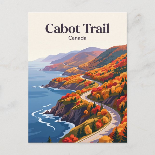 Cabot Trail Kanada Vykort (Framsida)
